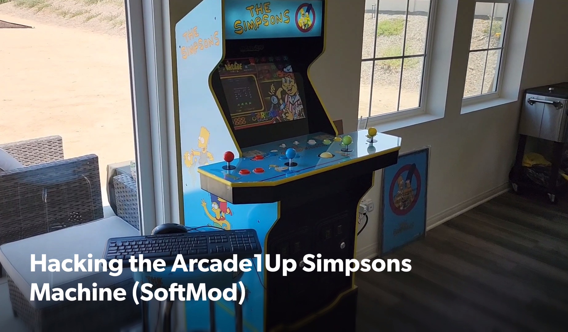 How I Hacked the Arcade1Up Simpsons Machine (Softmod) to Play